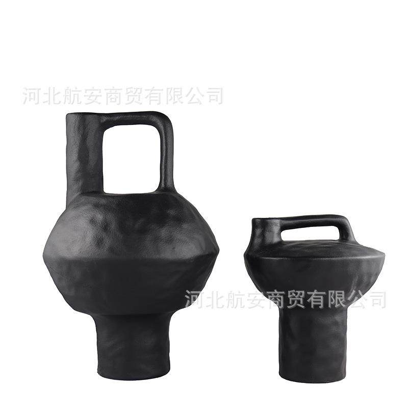 中式壶形摆件树脂工艺品花瓶花器黑色花插民宿中式样板房饰品摆件,清洗/食品/商业设备,风口/风叶/风机配件,淘宝优惠券,粉丝福利购,淘宝优惠卷