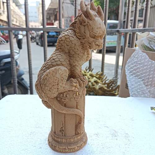 仿古树脂四不像神兽摆设做旧貔貅麒麟神兽家居摆件摆件工艺品