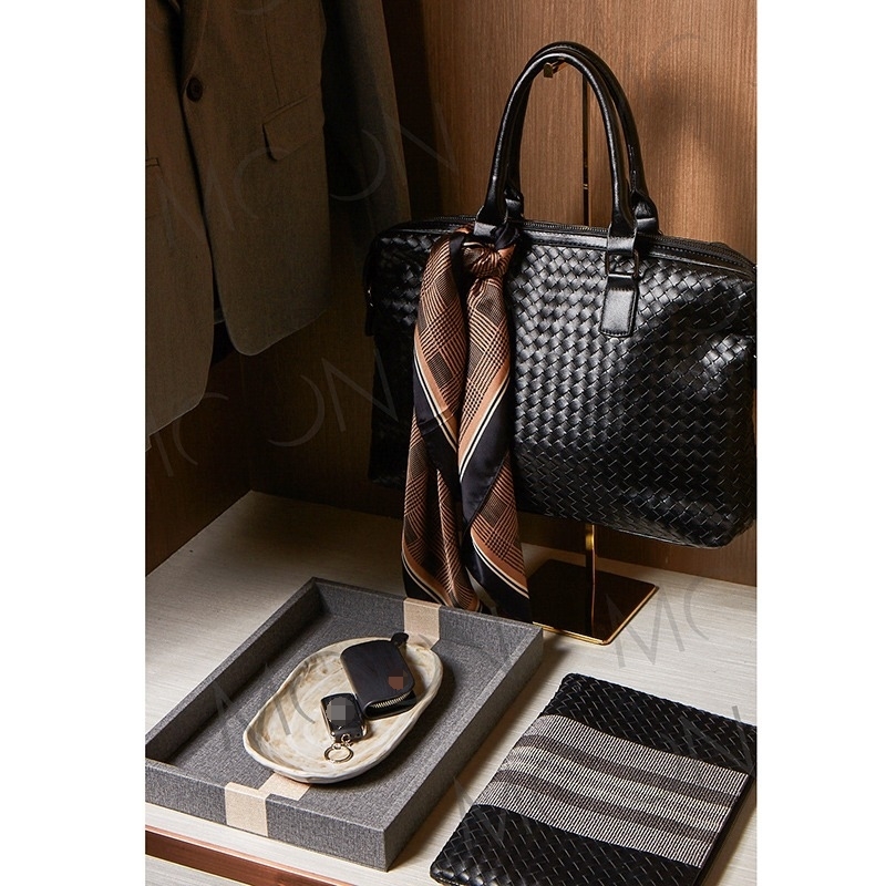 moon慕空间样板房间衣帽间装饰品摆件道具软装家居男士衣柜组合