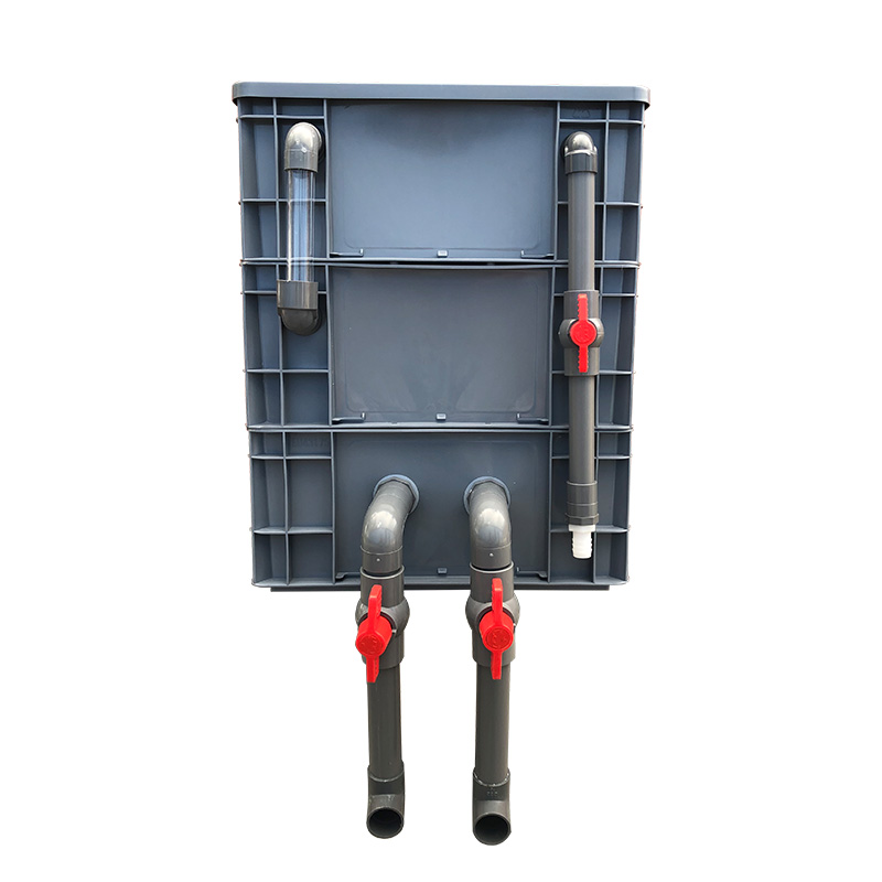 周转箱过滤箱鱼池水循环系u统鱼缸过滤盒上滤过滤器水池滴流干湿