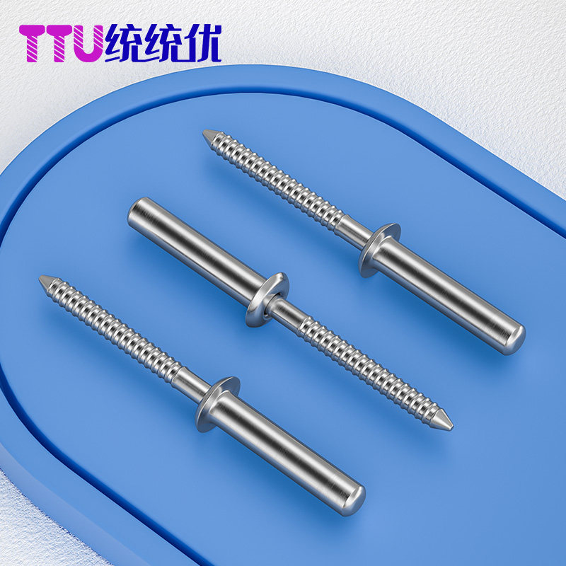 304不锈钢封闭型平圆头抽芯铆钉拉铆卯丁扁头拉钉3.2/4/4.8/5/6.4