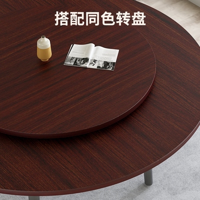 大圆桌面15人可k折叠家用20人圆台面两折面板大号圆形家庭餐桌转