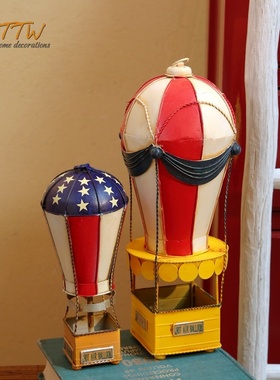 活力热气球铁艺装饰品装饰摆件客厅店铺卧室礼物