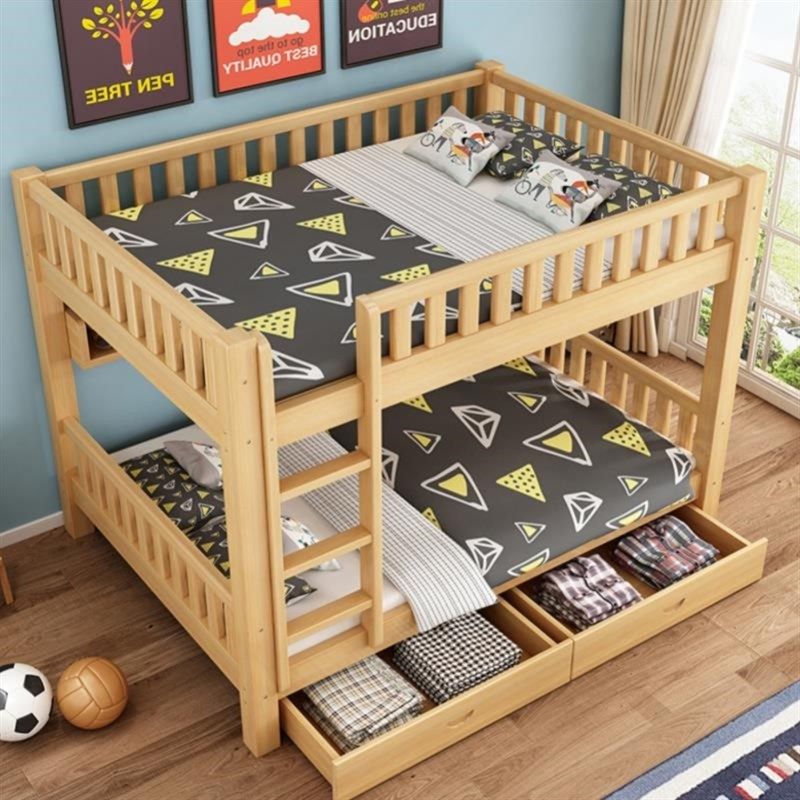 高低床大人宿舍j国标公寓加粗学校全实木多功能上下床上下铺定制