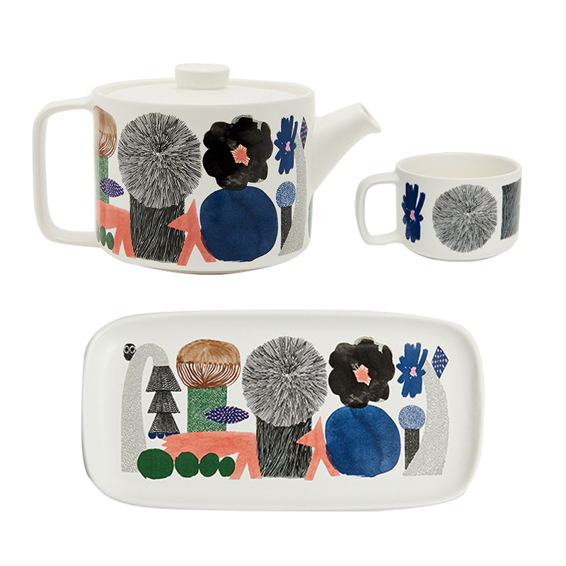 Alive【仲夏夜之梦】芬兰插画中古下午茶壶套装托盘茶杯送礼组合