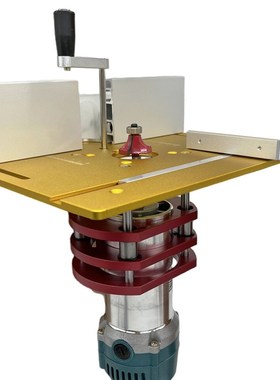 木工倒装升降底座 电木铣 小锣机升降台面 开槽开榫修边倒角冼台