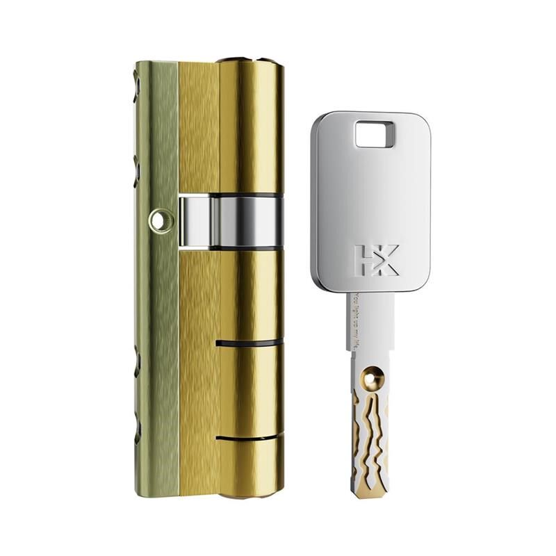 虎客超d级全铜锁心老式空转更换防盗门锁芯超c级通用型家用入户门