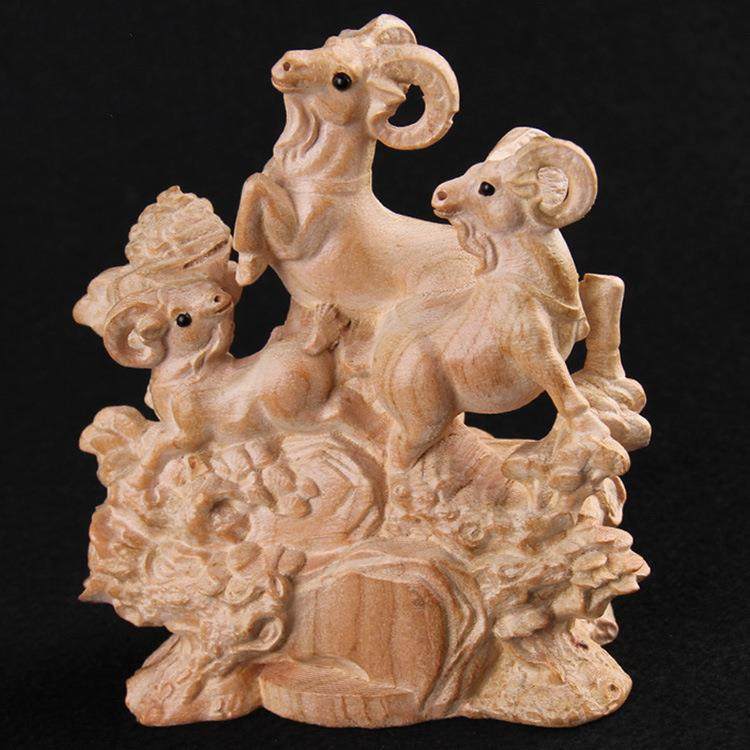 桃木三羊开泰摆件木雕家居办公室摆件生肖羊摆件,自行车/骑行装备/零配件,更多零件/配件,淘宝优惠券,粉丝福利购,淘宝优惠卷