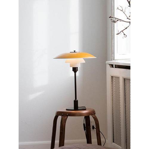 丹麦复古PH3设计师高级感床头灯北欧创意玻璃书房办公书桌台灯