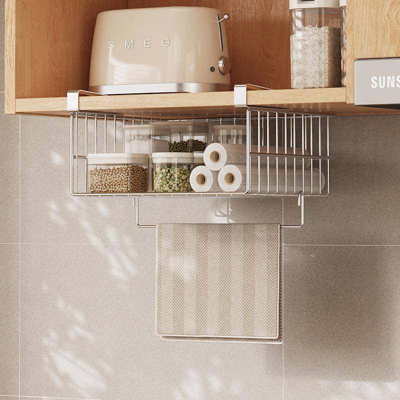 304厨房置物架挂篮下挂悬挂橱柜内储物架分层收纳神器免打孔挂架,畜牧/养殖物资,畜牧/养殖器械,淘宝优惠券,粉丝福利购,淘宝优惠卷