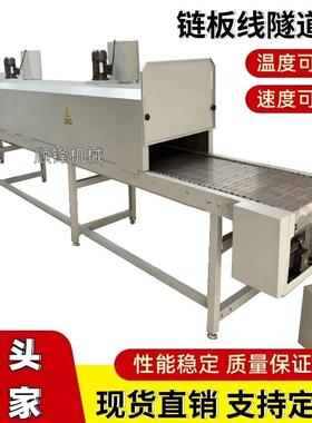 烘烤隧道炉烘干线不锈钢网带输送丝印线产品喷油喷漆烤干流水线