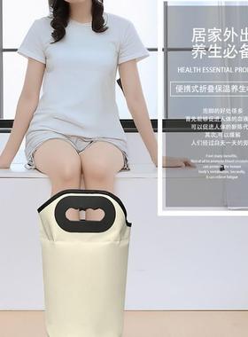 折叠泡脚桶便携式泡脚袋过膝高深足浴保温可家用熏蒸脚盆小腿防水