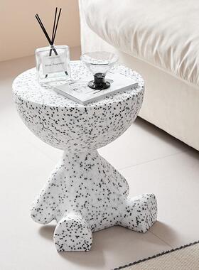 创意小平头茶几客厅家用小茶几躺平沙发边几阳台小茶桌床头小茶几