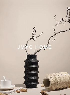 复古意式树脂插干花瓶摆件茶几餐桌吧台桌面花器装饰品样板间客厅