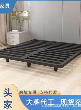 网红悬浮床卧室简约家用铁艺床1.2米1.8米无床头意式轻奢双人床架