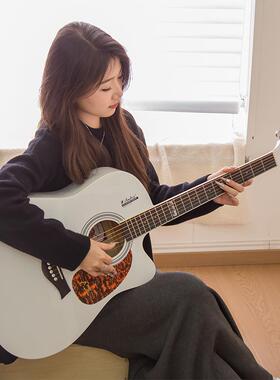 安德鲁单板41寸民谣吉他guitar初学者新手入门D21WH