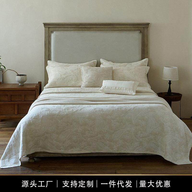 高端简约轻奢亲肤透气纯棉麻三层床盖三件套A类纯色柔软夹棉床单,3C数码配件,其它配件,淘宝优惠券,粉丝福利购,淘宝优惠卷
