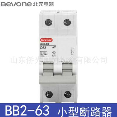 北元电器小型断路器BB2-63 2P3P4PC6A10A20A25A32A40A63A