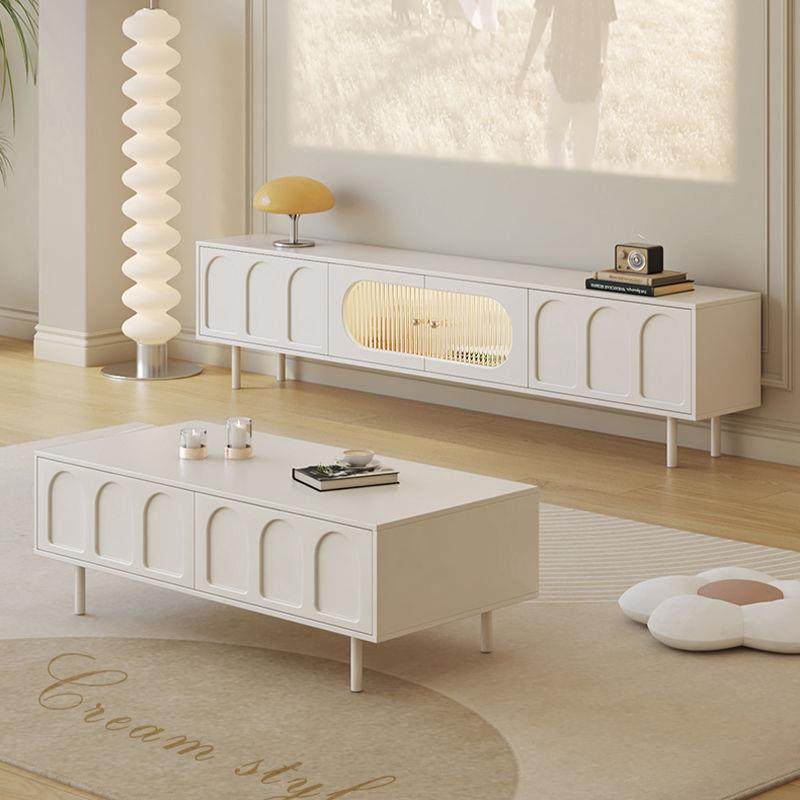 法式奶油风茶几电视柜2025新款高端小户型客厅家用收纳储物柜地柜,3C数码配件,其它配件,淘宝优惠券,粉丝福利购,淘宝优惠卷