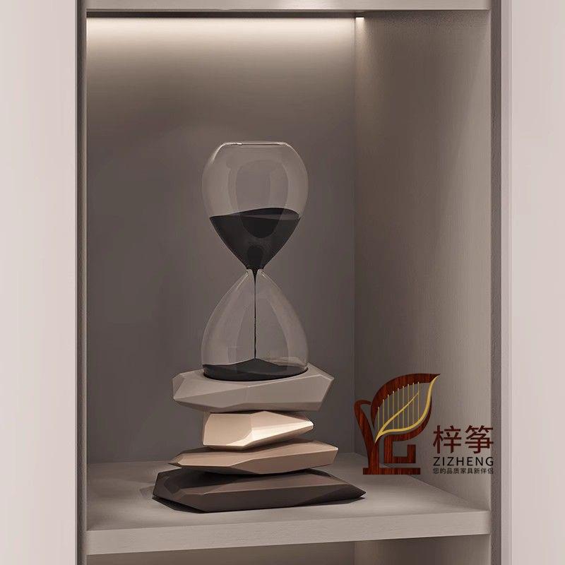 沙漏精品树脂书桌摆件耐高温创意领导摆件办公室工位精品中国风