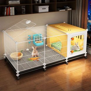 家养兔子专用笼子兔笼室内大号带睡觉区别墅荷兰猪豚鼠