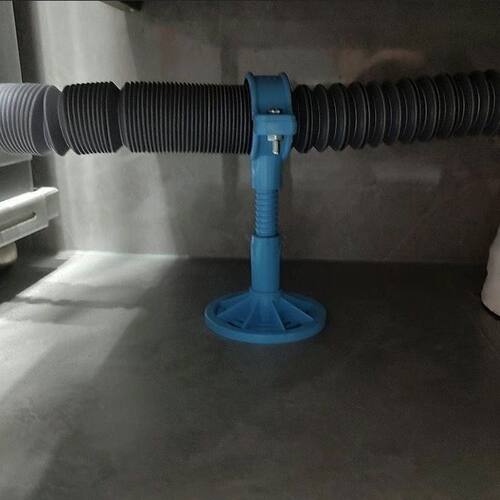 下水管支撑架坡度调节器升降管卡1107550蓝白色PVC水管固定件