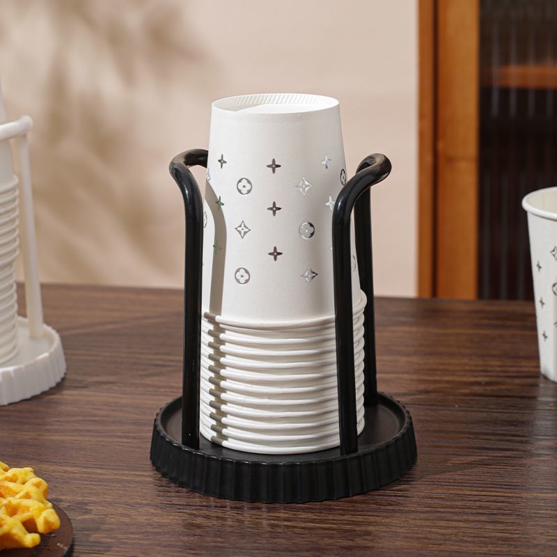 一次性杯子架纸杯放置架饮水机纸杯水杯收纳架奶茶咖啡店吧台家用
