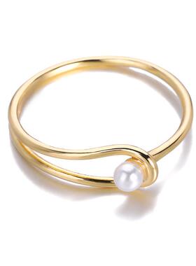 Pearl Temperament Rings For Women Simple Romantic Wedding Ri