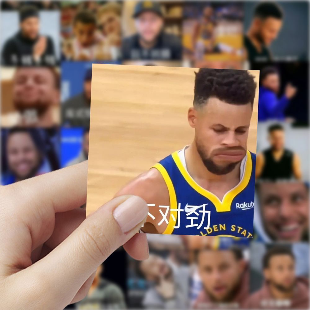 177张库里表情包贴纸搞笑整活球星沙雕趣味装饰手机笔记本diy贴画