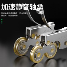 德国衣柜门滑轮推拉m门底部滑轮厨房滚轮地滑轮移门轨道导轨下滑