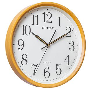 GUTEN金钟宝静音挂钟客厅圆形家用挂表现代简约卧室时尚 石英钟表