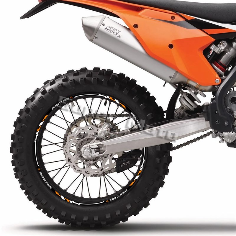 适用KTaM反光轮毂贴花改装越野摩托车R2R车轮贴纸390ADV 790 1290
