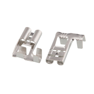 250插簧弯头旗形端子 D6.3A 送护套 DJ6211 100套6.3直插弯头