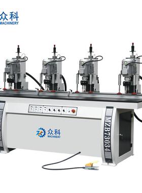 众科四头铰链钻孔机广东木工多排钻MZB73034家具木门铰链钻