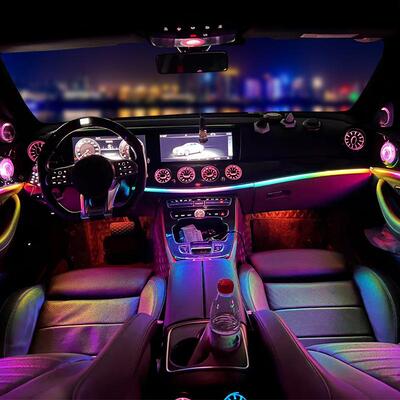 适用于奔驰E级W213S级W222主动式幻彩流光动态光影氛围灯改装