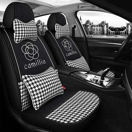 2022款一汽捷达vs5座套22四季pro专用汽车坐垫全包椅套亚麻10