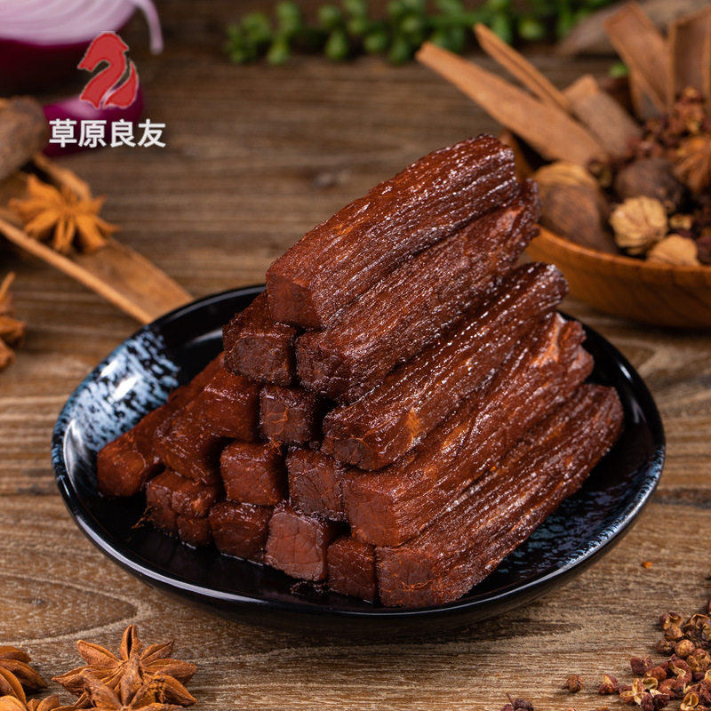 馋嘴熊内蒙古特产风干牛肉干200g 8成干手撕牛肉即食零食独立包装