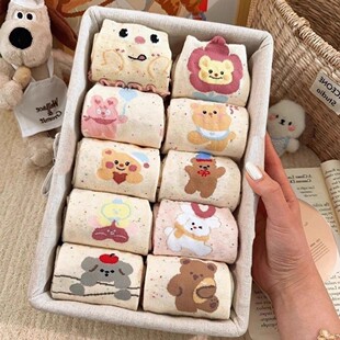 2026新款花边可爱袜子女中筒袜ins潮春秋款白色女生卡通ins长筒袜