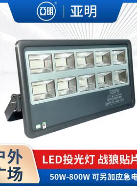 亚明LED投光灯战狼款户外招牌投光灯照明防水隧道泛光投光灯
