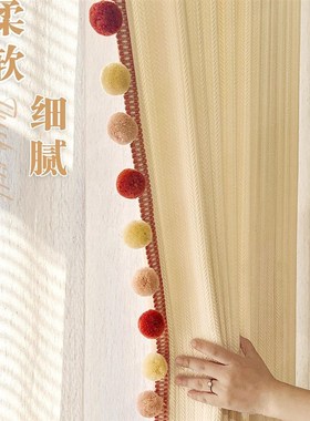 麦穗纹浪漫紫色窗帘遮光法式复古风棉麻新款高档客厅卧室布帘定制