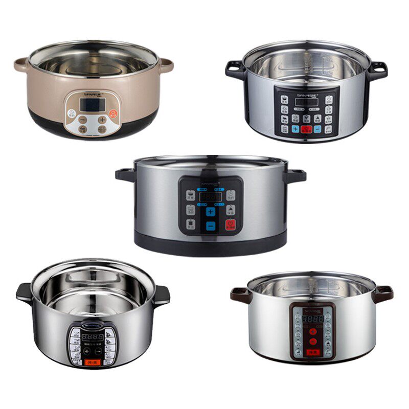 山姆斯不锈钢电蒸锅底锅家用木桶蒸饭多功能大容量自动断电商用