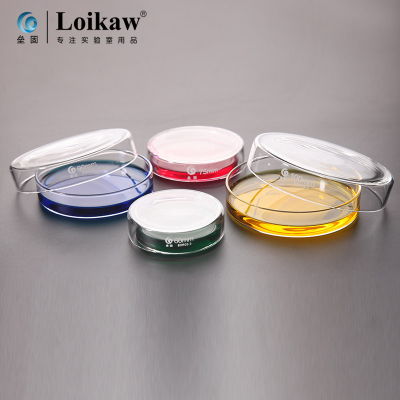 玻璃培养皿60 75 90mm实验培养高硼硅加厚耐高温培养皿筒
