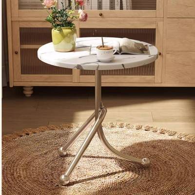 复古沙发边几客厅家用小茶几边桌复古角几铁艺床头置物阳台小圆桌