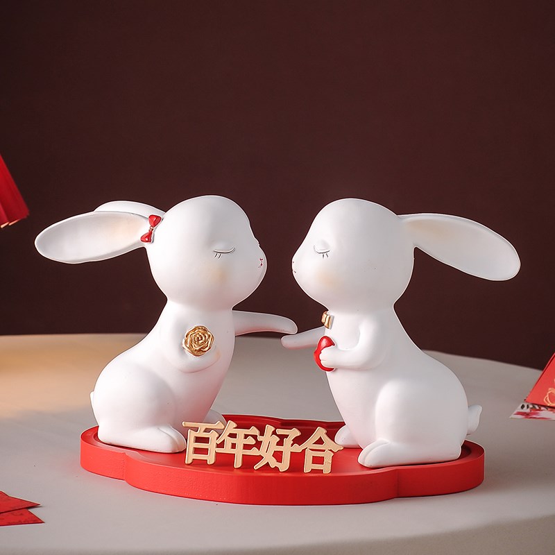 新婚礼物送新娘新人布置婚房装饰喜庆H摆件高级实用订婚结婚礼品