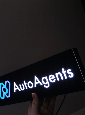 小钰122102k亚克力桌面可移动立牌台面迷你可手持logo招牌