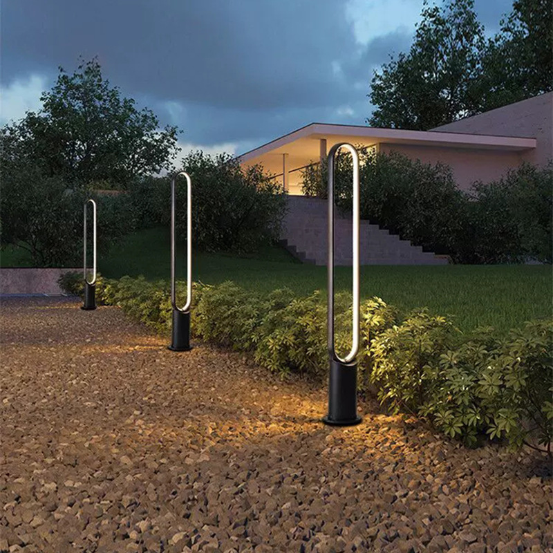 太阳能户外庭院灯长条草坪灯防水室外简约景观V灯花园灯插地灯