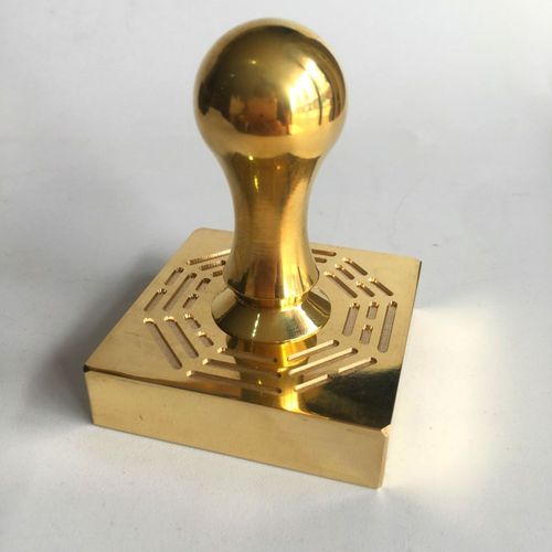 龙虎山法器道家用品道士印章法印铜印纯铜印章 斗姆心章 铜印