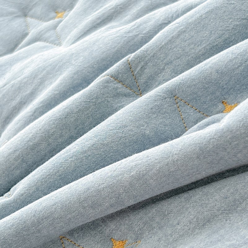 全棉床裙单件纯水l洗棉加厚大豆纤维夹棉防滑床罩套带裙边四季通