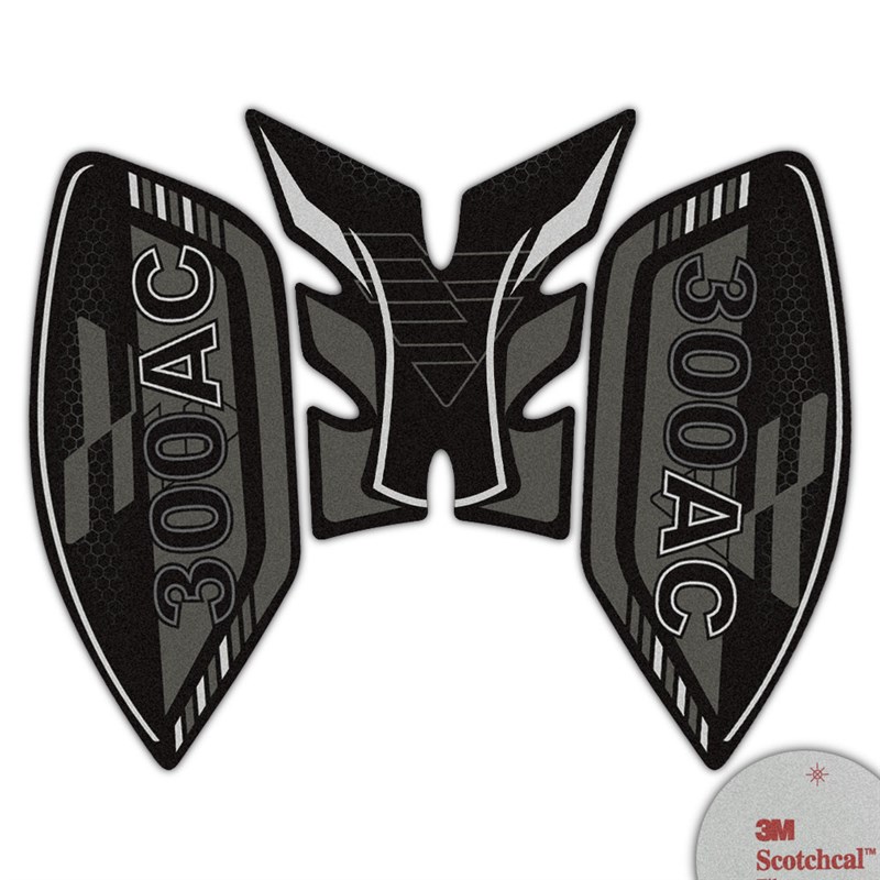 适用无极300AC LXp300AC油箱贴磨砂贴纸鱼骨车身改装拉花版画防刮