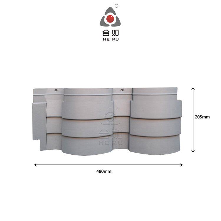 中式高分子仿古瓦小青瓦别墅抗裂筒瓦彩石复合装饰轻质防水屋面瓦